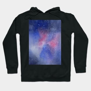 Galaxy in Blue and Pink Hoodie